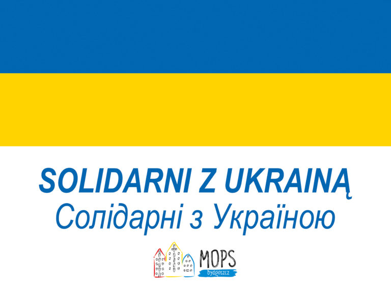 Baner Solidarni z Ukrainą