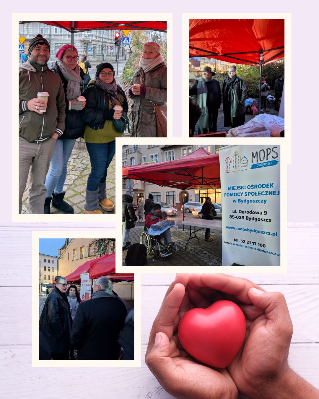 kolaż osoby w kryzysie bezdomności